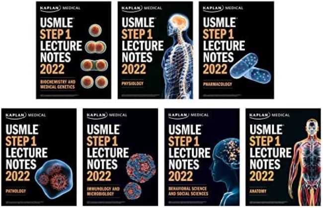 Kaplan USMLE Step 1 2022 Lecture Notes 7 Book Set
