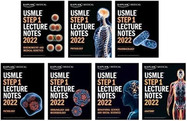 Kaplan USMLE Step 1 2022 Lecture Notes 7 Book Set