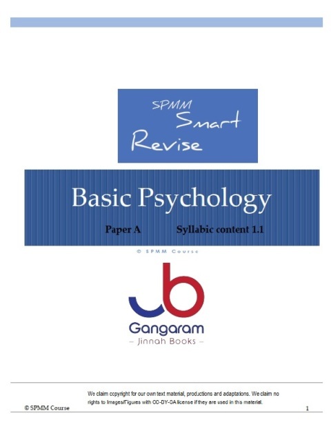 Spmm smart revise basic psychology