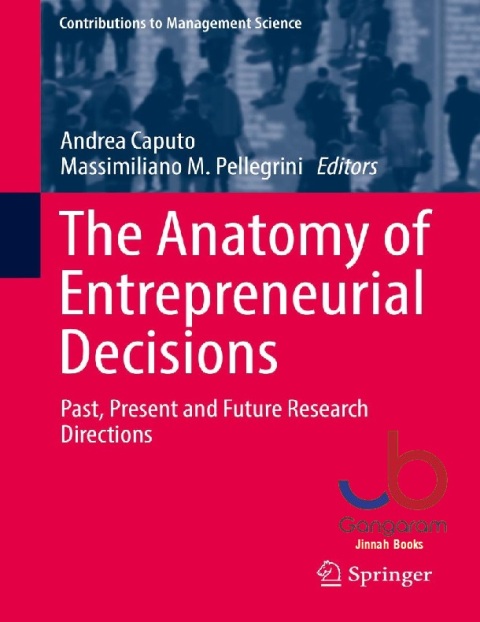 The Anatomy of Entrepreneurial Decisions Past, Present and Future Research Directions (Contributions to Management Science)